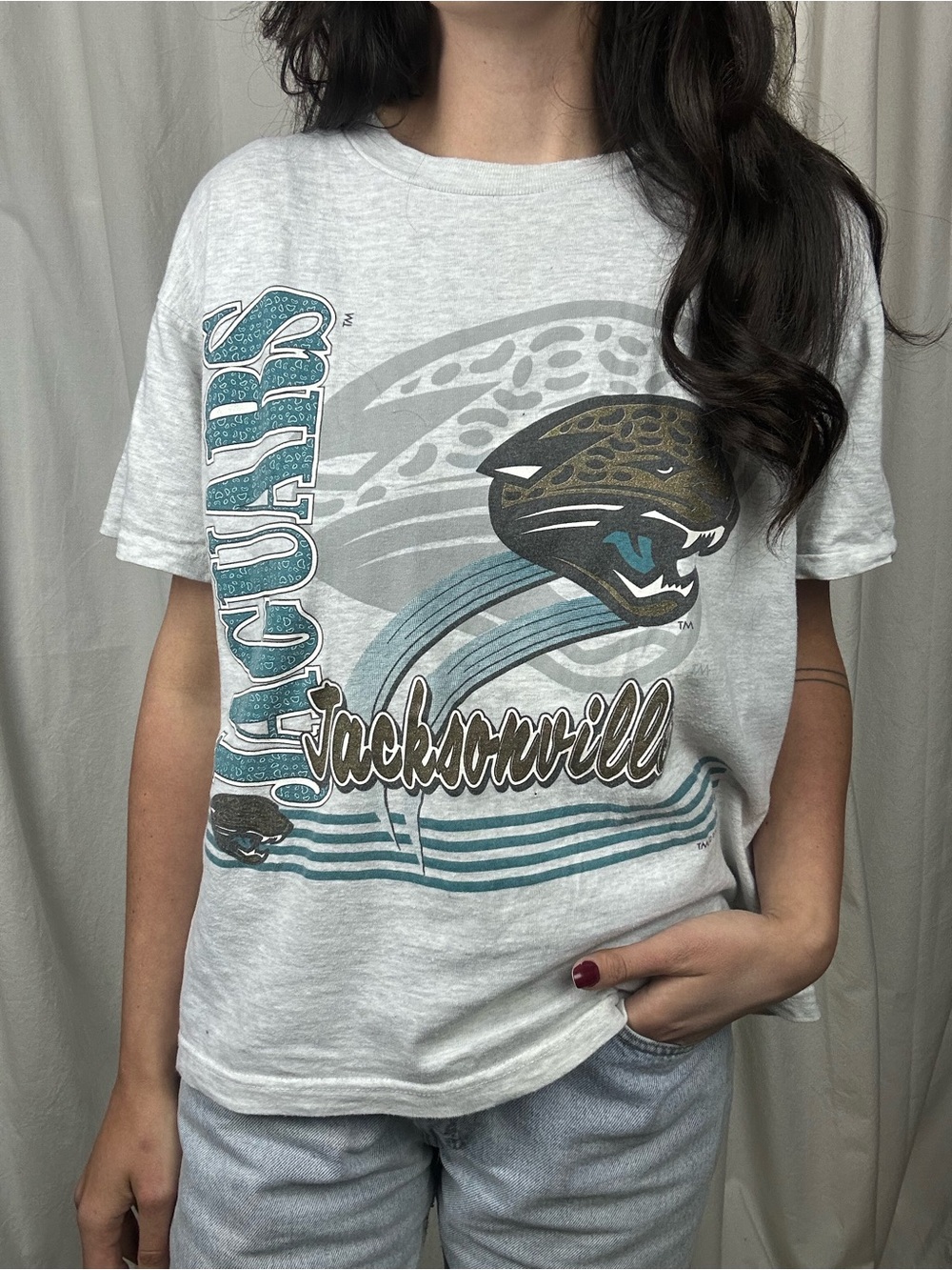 VTG 1995 Jacksonville Jaguars Graphic Tee RARE